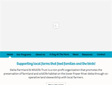 Tablet Screenshot of deltafarmland.ca
